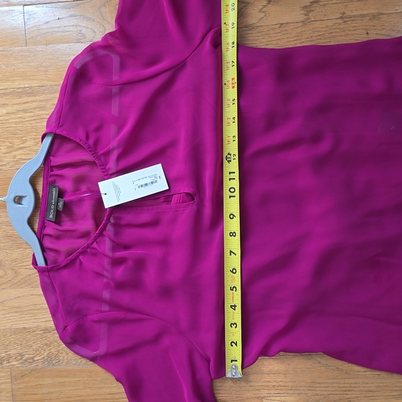 BOLD ELEMENTS BRAND WOMEN'S ROSE COLORED BLOUSE WITH ATTACHED CAMI SIZE SMALL - Picture 10 of 16